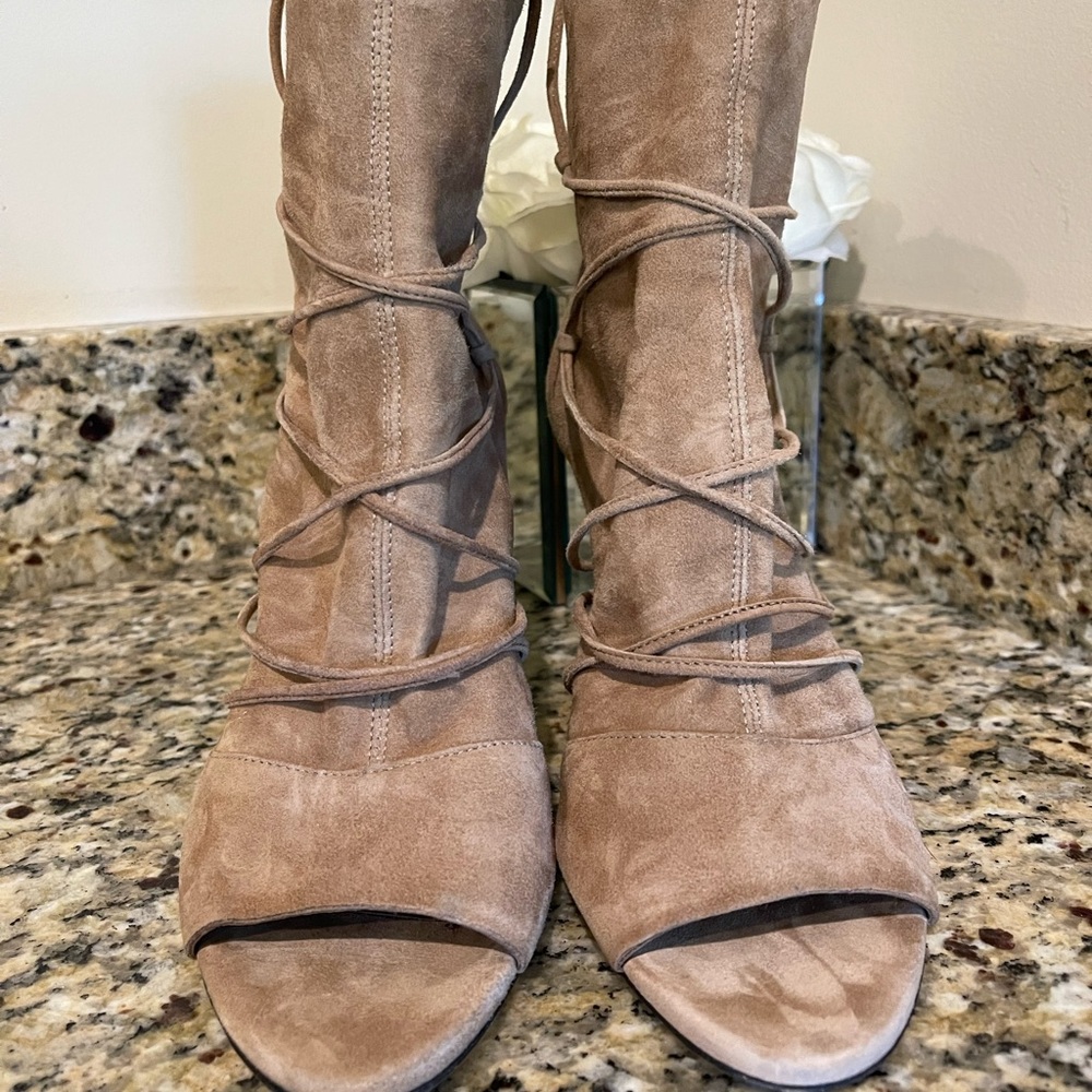 Vince camuto open toe booties